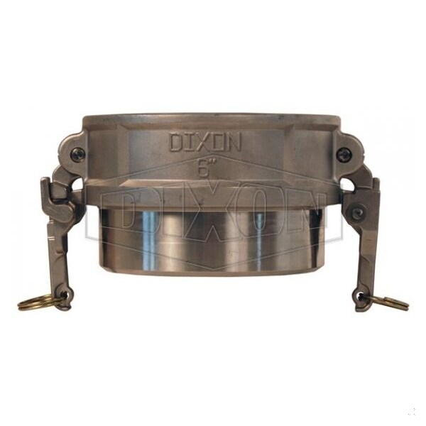 EZ Boss-Lock Cam and Groove Coupler, 6 in Nominal, Butt Weld x SCH 40 Pipe End Style, 316 SS